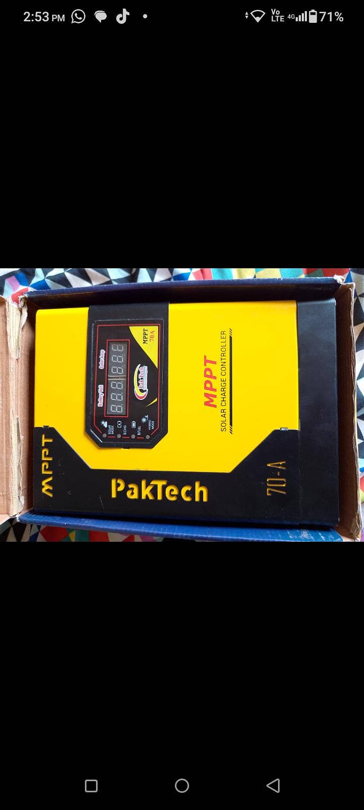 mppt packteck Soler charge controller 70 smp 0