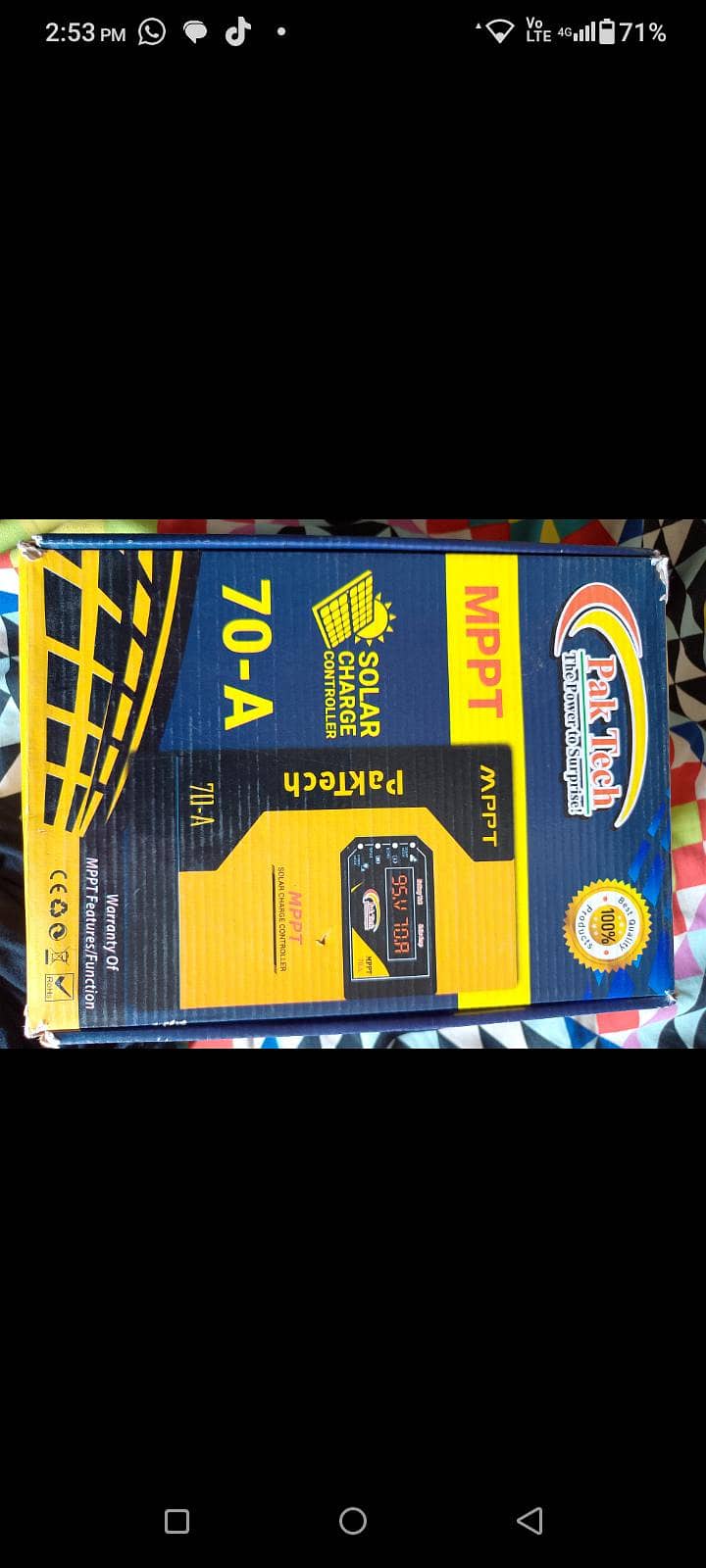 mppt packteck Soler charge controller 70 smp 2