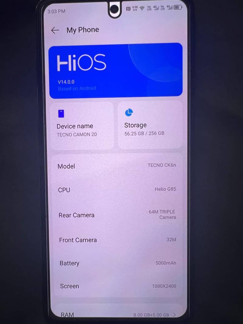 Tecno CAMON 20 4