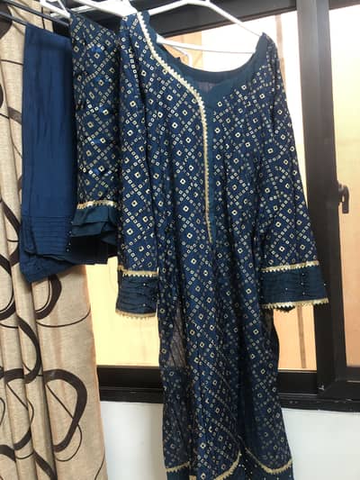 Blue 3 piece suit