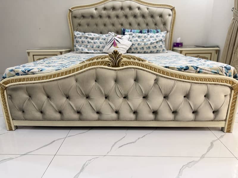 Wooden bed solid frame 6