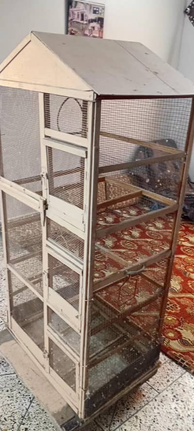 3 Fit Cage with Birds Accessories