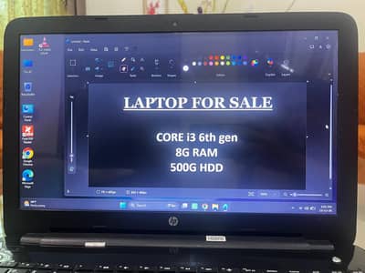 Laptop HP Core i3 6th gen - 8GB RAM