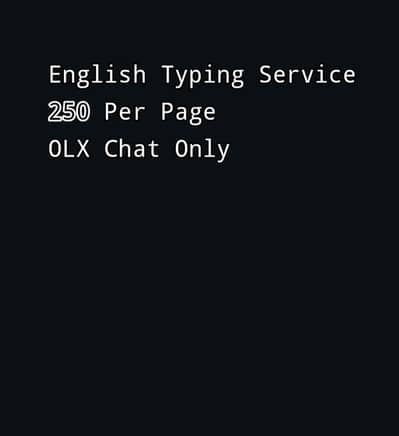 English Typing & Data Entry on Mobile | Fast Delivery Rawalpindi