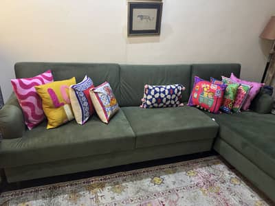 Lshaped 7 seater sofa