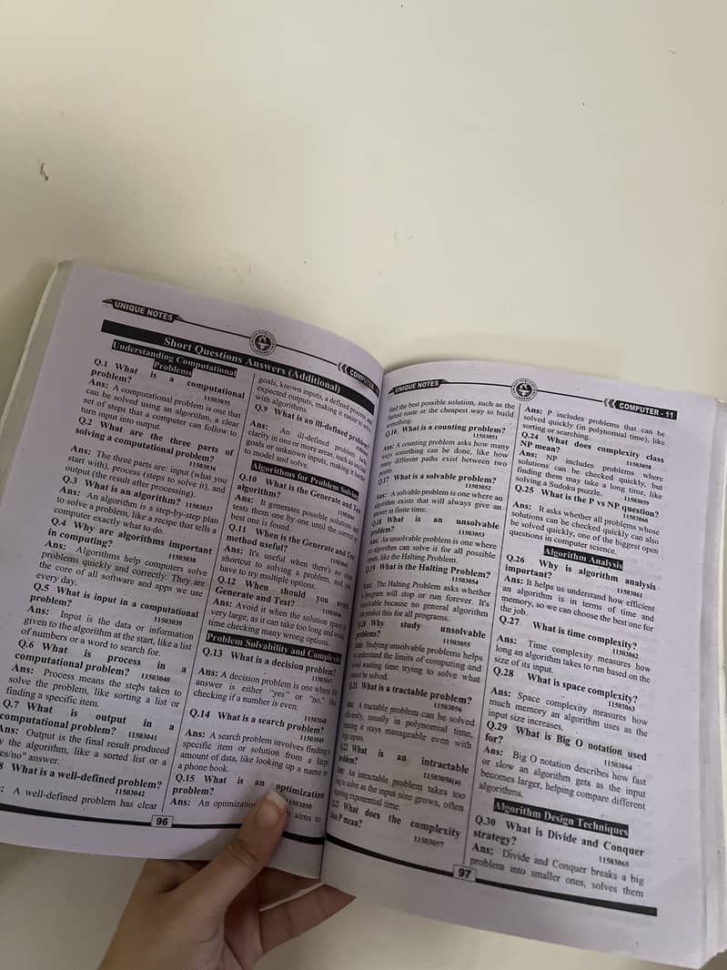 Class 11th Computer Science Unique notes Lahore Board 1