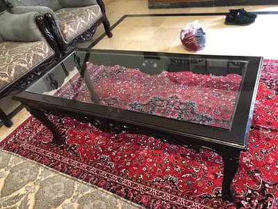 4 seater sofa with table