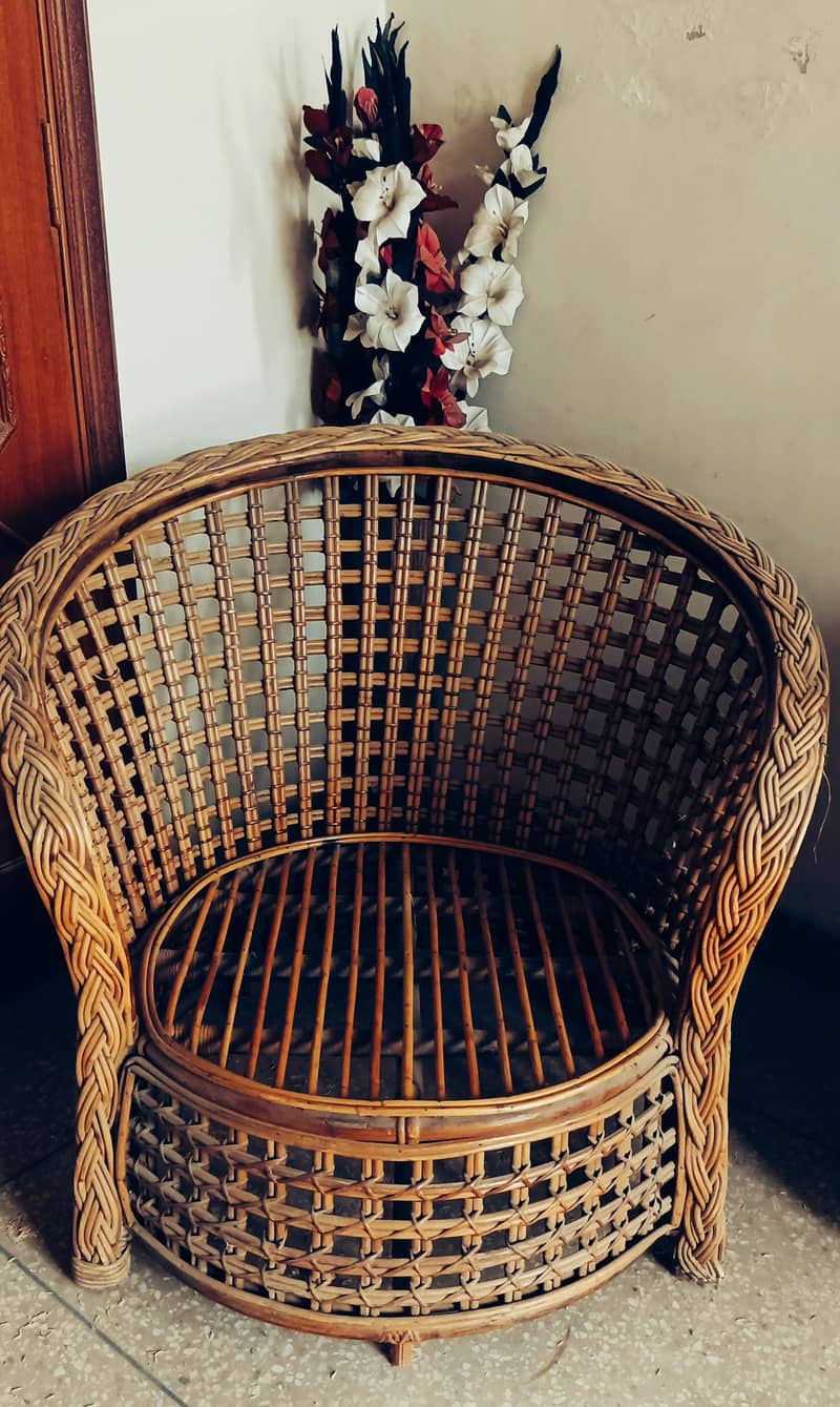Cane Sofa Set 4