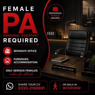 Office job with accumodation for female only