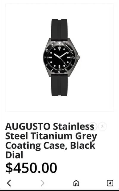 Augusto Milano Style Watch – Premium Black Minimal Watch