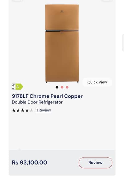 dawlnce fridge bilkul new ha 1 din bi use ni   phone no 03035278762