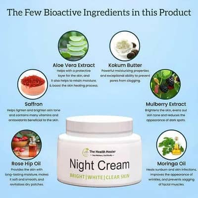 Whitening night cream