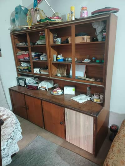 Kitchen Cupboard Almari Large (6 by 6.4 feet) with 4 Cabinets below