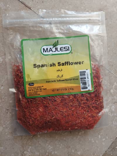 Imported Spannish zafran 14gram available , Pure and Organic.