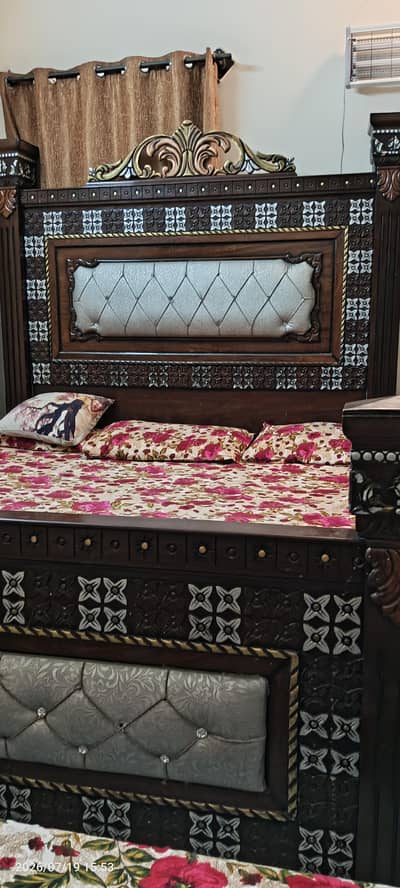 King Size Double Bed for Sale with Matress