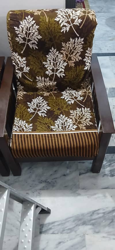 5 seater wooden sofa