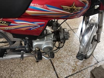 Union Star 70cc 2023 model Islamabad number neat bike lush condition
