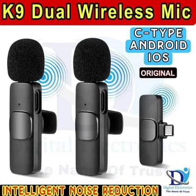 K9 wireless Mic for original plug & play for type C & ios