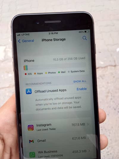 iPhone 8 Plus official PTA approved 256GB storage