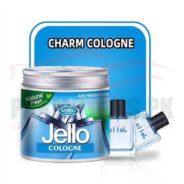 Jello Cologne Car Air Freshener Gel - Dual-Use Home & Vehicle Perfume 220g