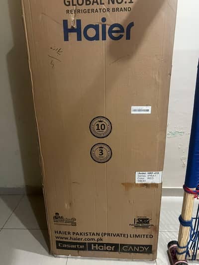 Haier HRF-418IPRA1 16 CFT Inverter Refrigerator Red Glass Brand New