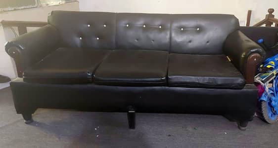 2 sofa sets and dining