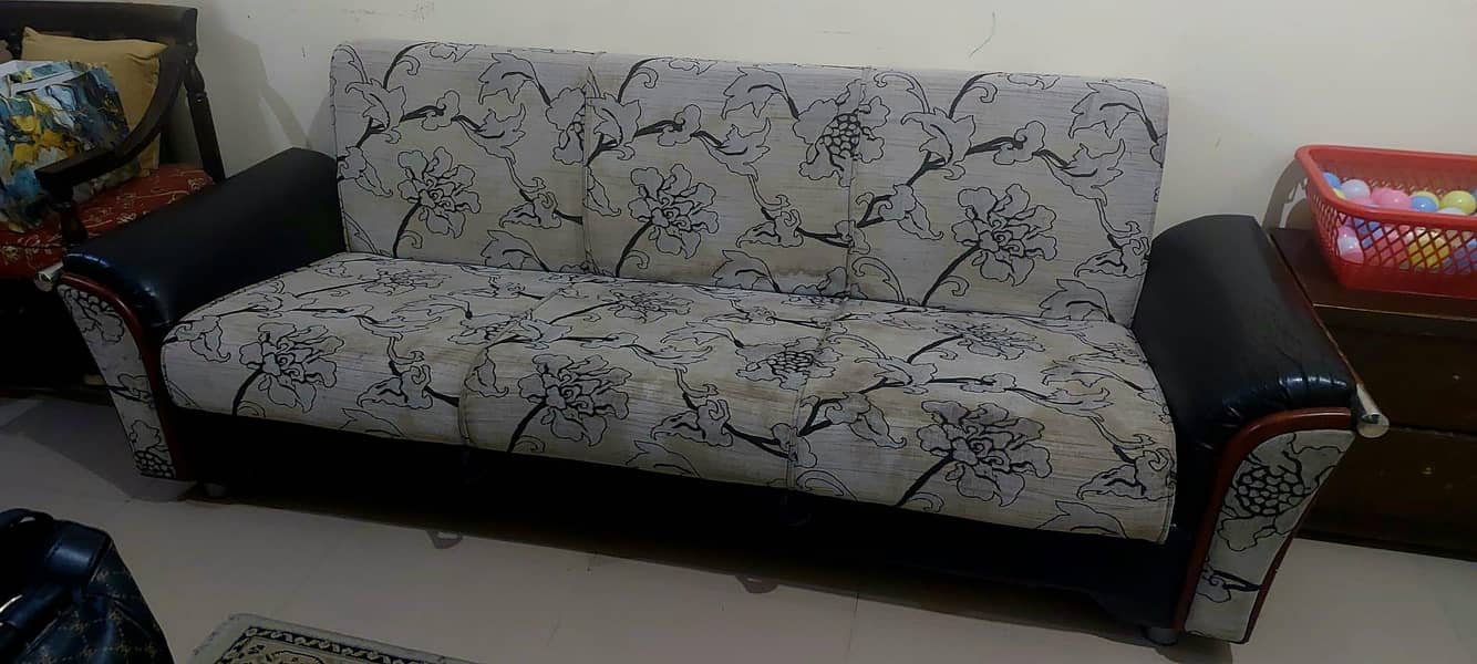 2 sofa sets and dining 3