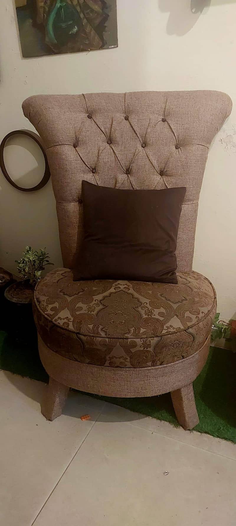2 sofa sets and dining 7