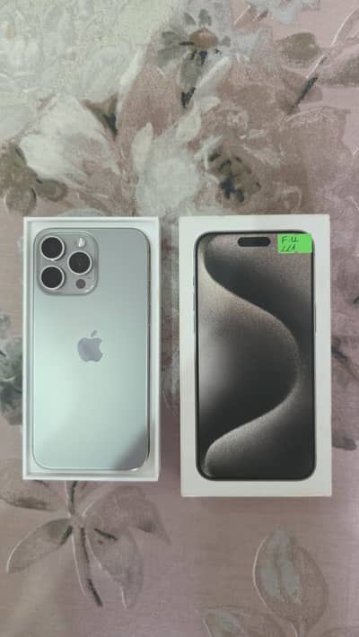 IPhone 15 Pro max LLA PTA approved with box