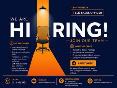 Tele Sales Officer For Etisalat And Du