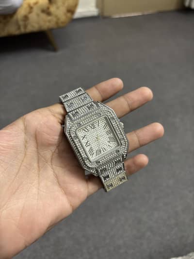 Cartier white dimonds watch