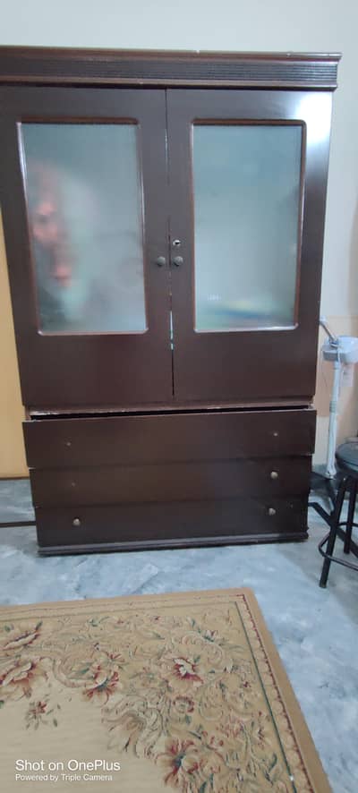 wooden wardrobe