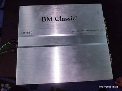 Amplifier BM Classic 4 channel + Bwoofer 10 inch Japani for Sale