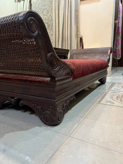 Pure wooden dewan 3 seater