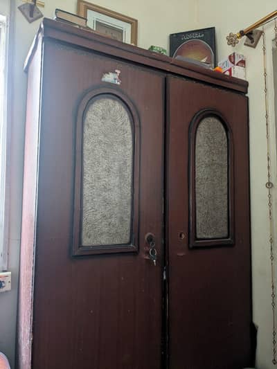 wooden wardrobe