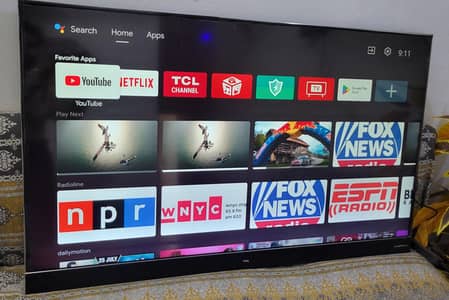 Tcl 55 inch 4k ultra slim woofer led with both stand  price final