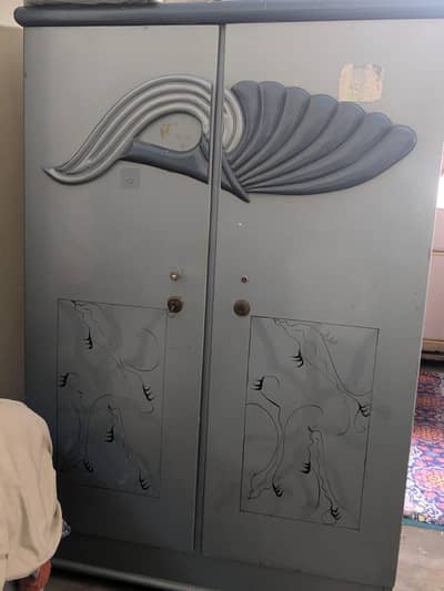 wooden wardrobe