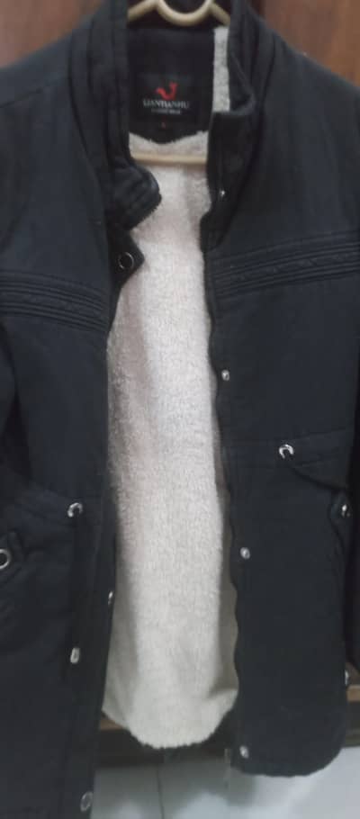 black fleence lined jacket