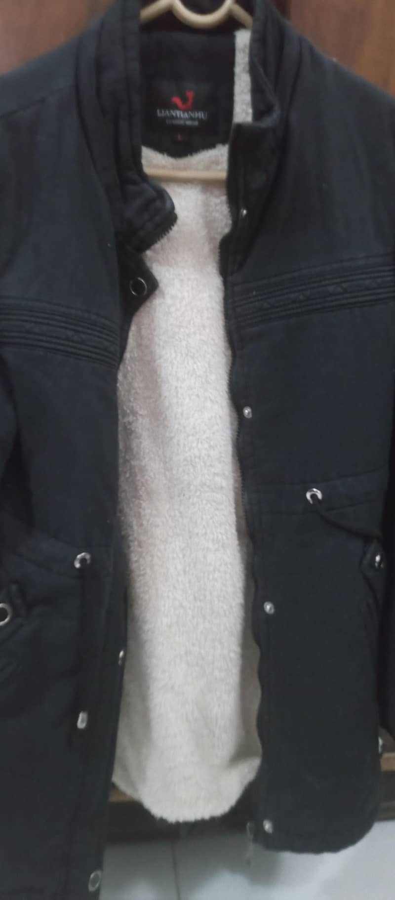 black fleence lined jacket 0