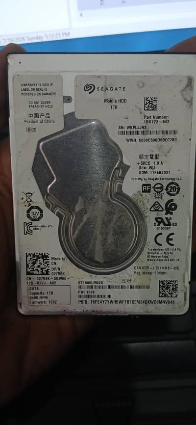 seagate hard drive 1. TB