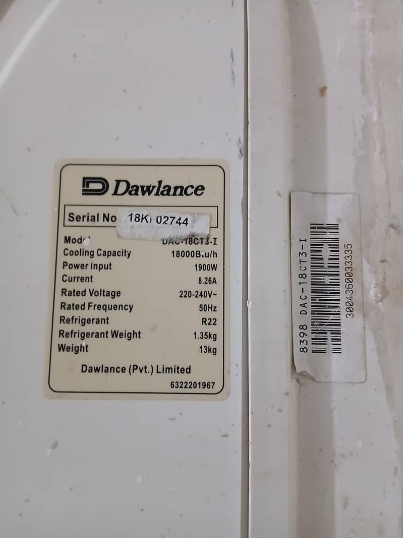 dawlance split air conditioner working condition 4