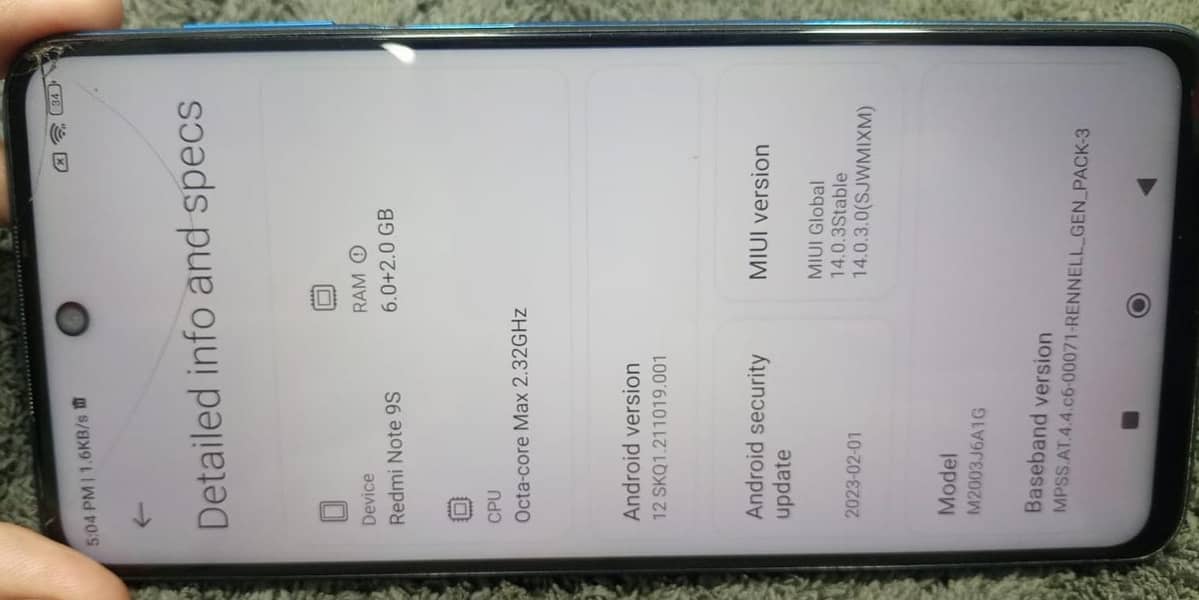 Xiaomi Redmi Note 9S 1