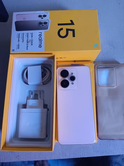 Realme 15 5G, 12/512, official PTA, waterproof, with box charger