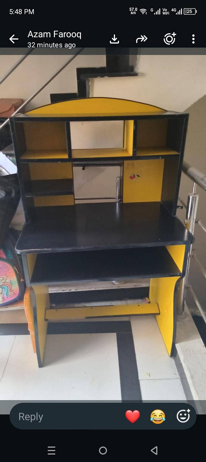 study table with chair 1
