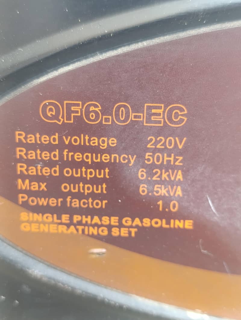 Generator 6.5kva 0