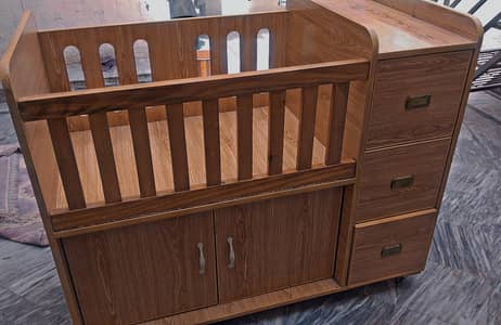 Baby Wooden Coat with Drawers and Hanging Cabinet - Urgent Sale