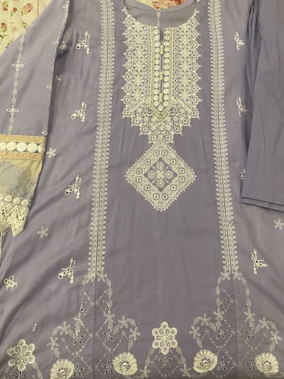 Aneelas 2 piece Embroidered dress