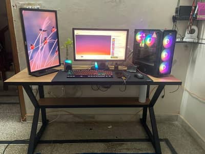 home made computer gaming table