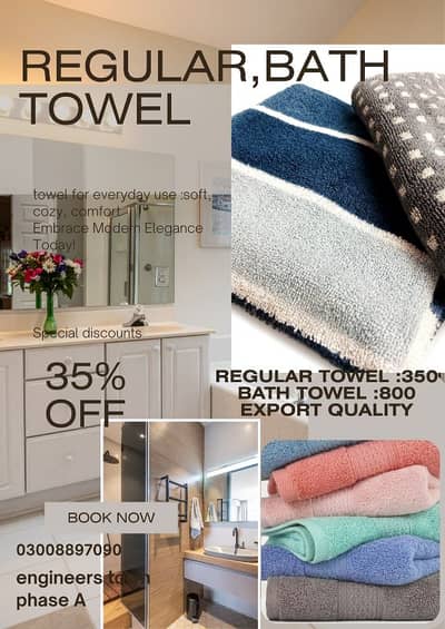 regular and bath TOWEL (export quality)