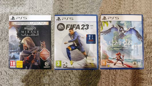 Assassin’s Creed Mirage, FIFA 23, Horizon Forbidden West | PS5 GAMES